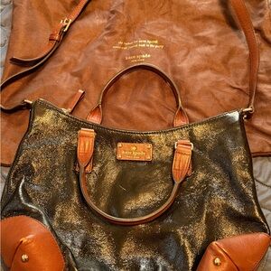 Kate Spade Black and Tan Tote Bag